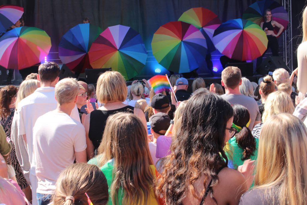 Publik på Pridefestivalen