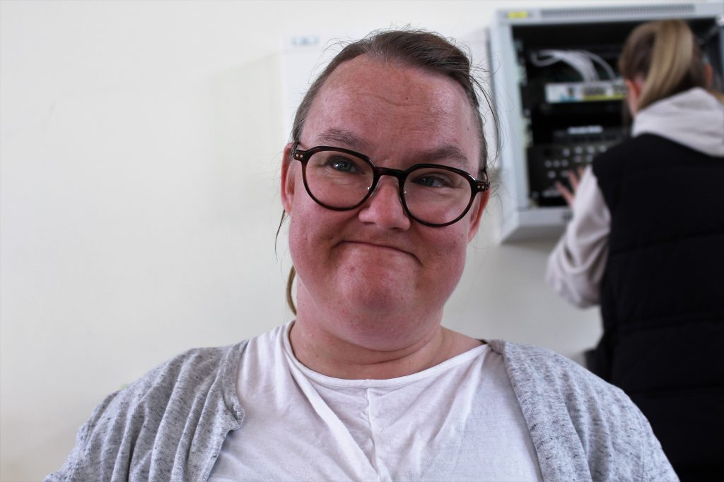 Amy på sin första FUB-kurs