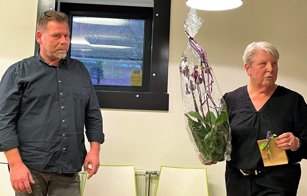 Kerstin avtackar Kai