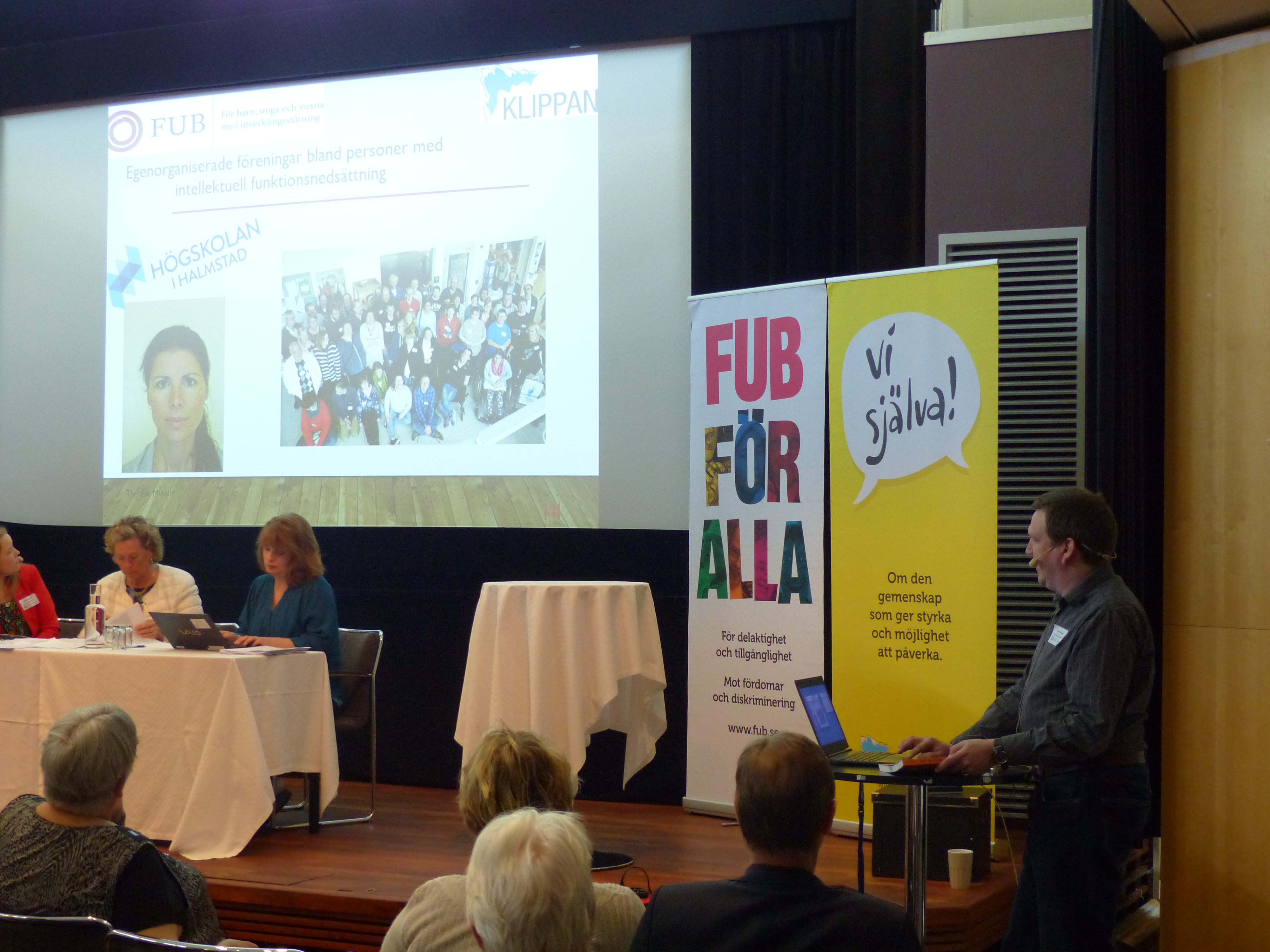 Anders Peterson berättade om Klippans verksamhet det senaste året på FUBs: förbundsstämma 2016