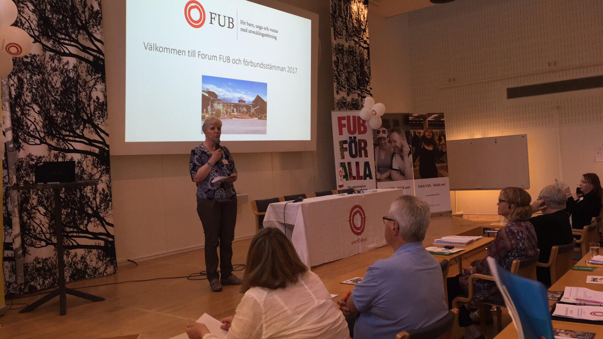 Forum FUB 2017, moderator för tema hälsa Elaine Johansson