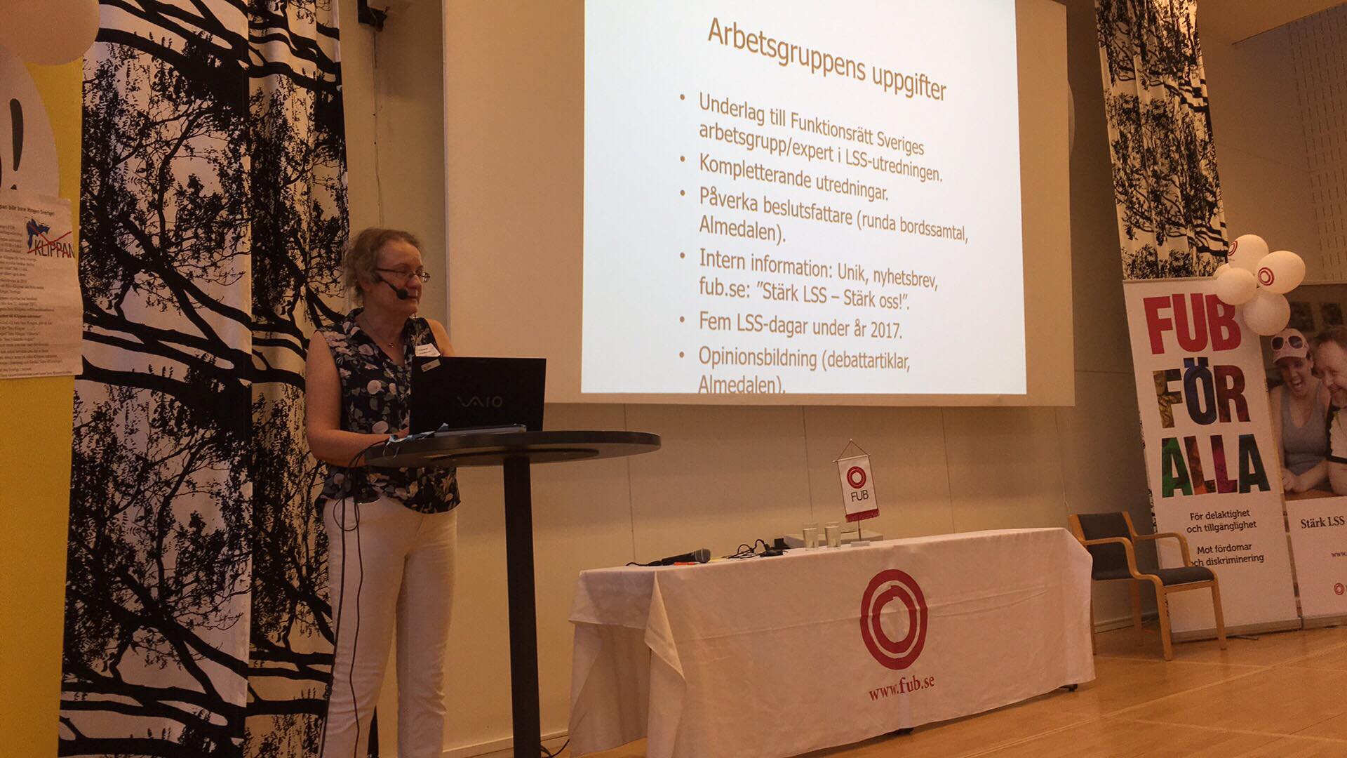 Forum FUB 2017 Eva Borgström talar om FUB:s LSS-arbete