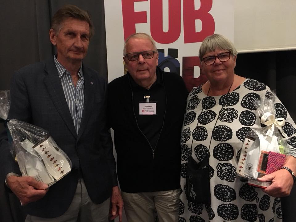 FUB:s förbundsstämma 2018: Pentti Lamberg, Jan-Åke Wendel och Lillemor Holgersson