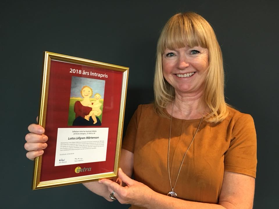Intradagarna 2018 Årets Intrapristagare Lotta Löfgren Mårtenson