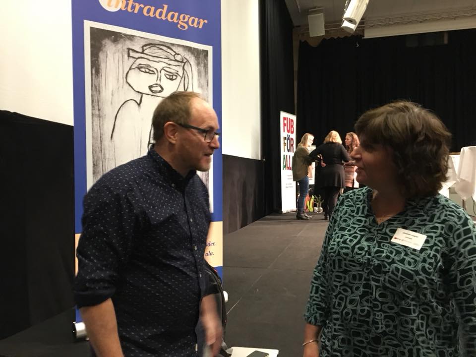 Intradagarna 2018 Morgan Alling och moderator Elisabeth Langran