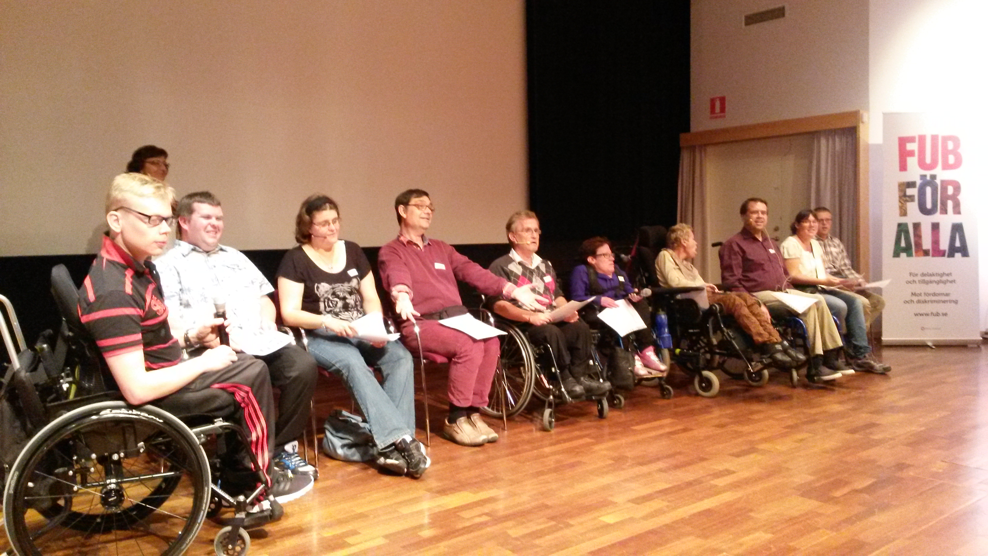 Deltagare från daglig verksamhet Malmö, Informationsgruppen och Framtiden