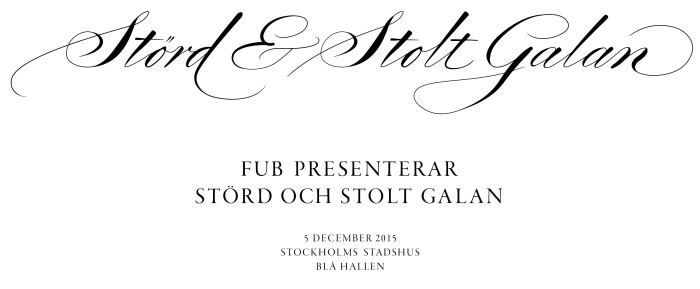 Störd och stolt galans logotyp Störd och stolt galans logotyp