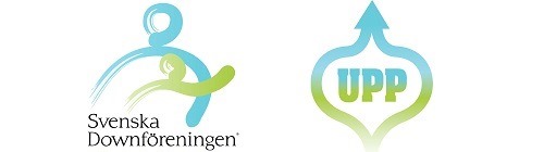 Svenska Downföreningens logotyp och UPP-prisets logotyp Svenska Downföreningens logotyp och UPP-prisets logotyp