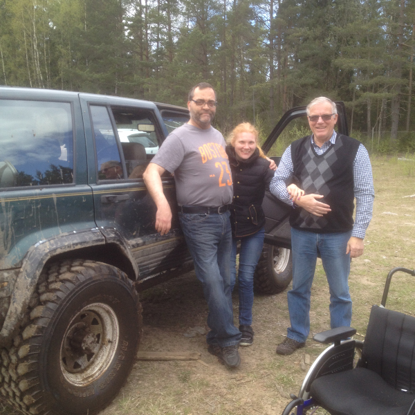 Väranäs jeepåkning Lars Seger, Josefin och Christer