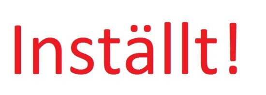 Inställt