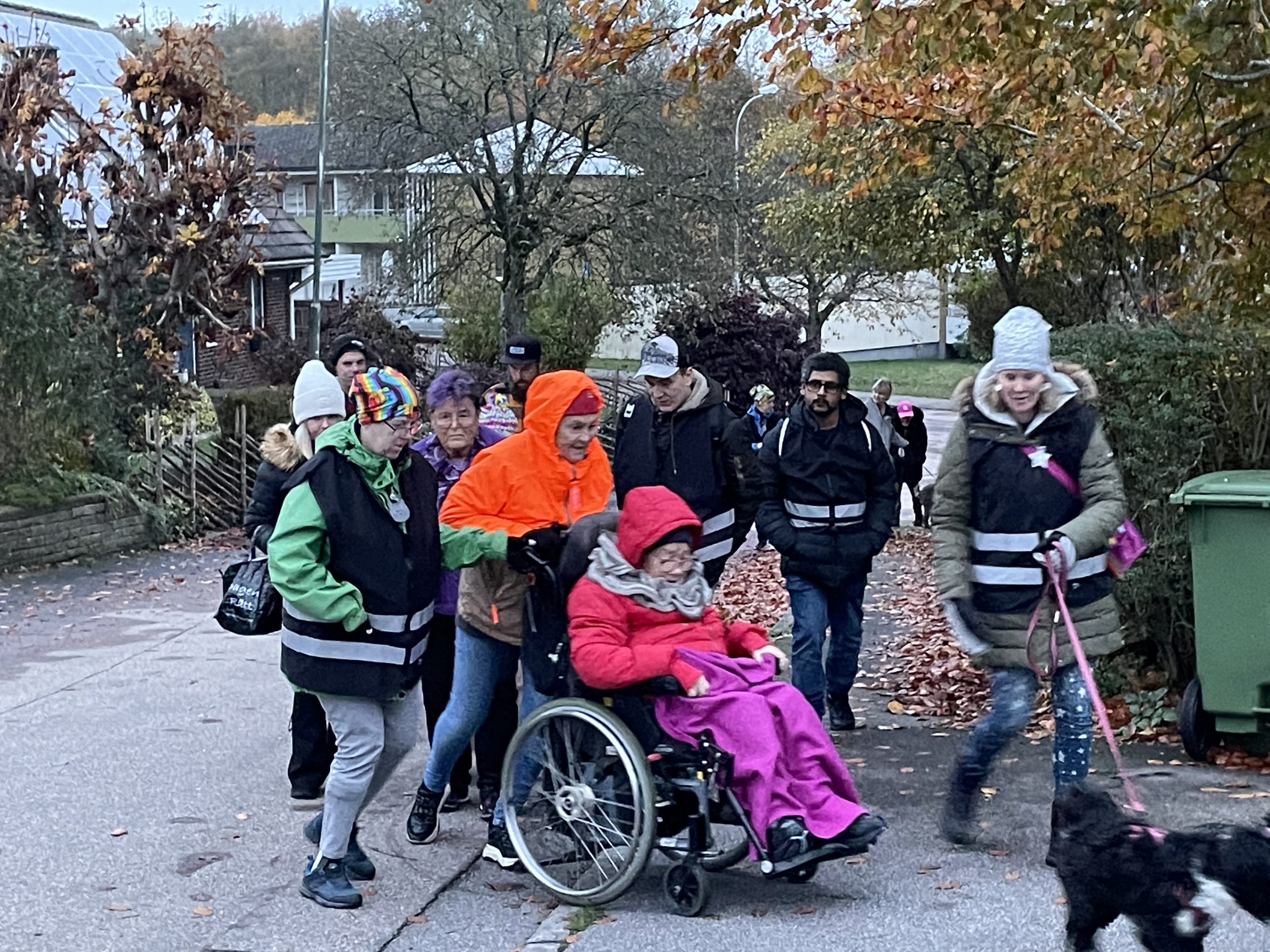 Deltagare på promenad