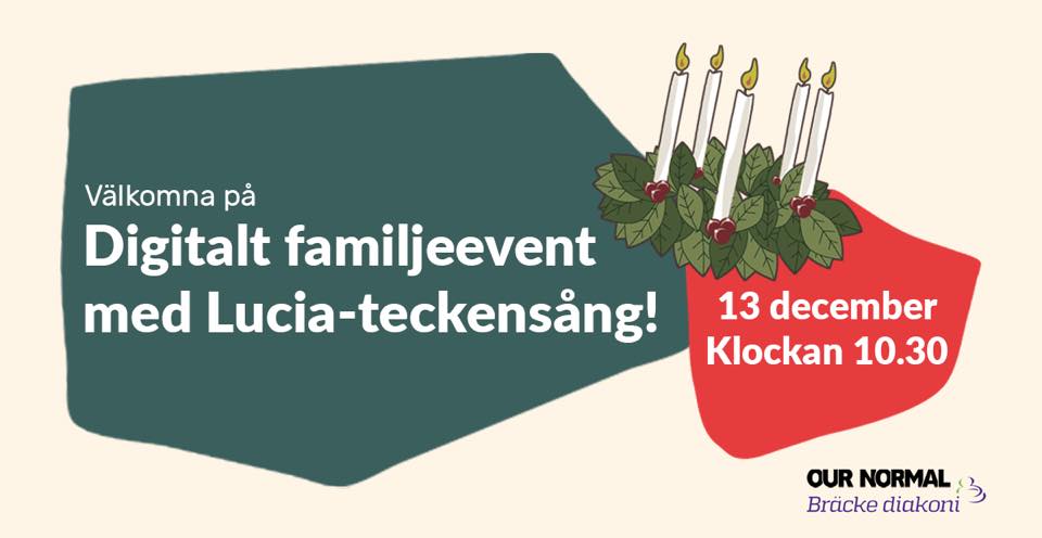 Digitalt lucia event med TilLliten och Our Normal