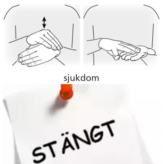 stängt sjuk