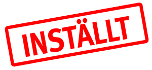 Inställt