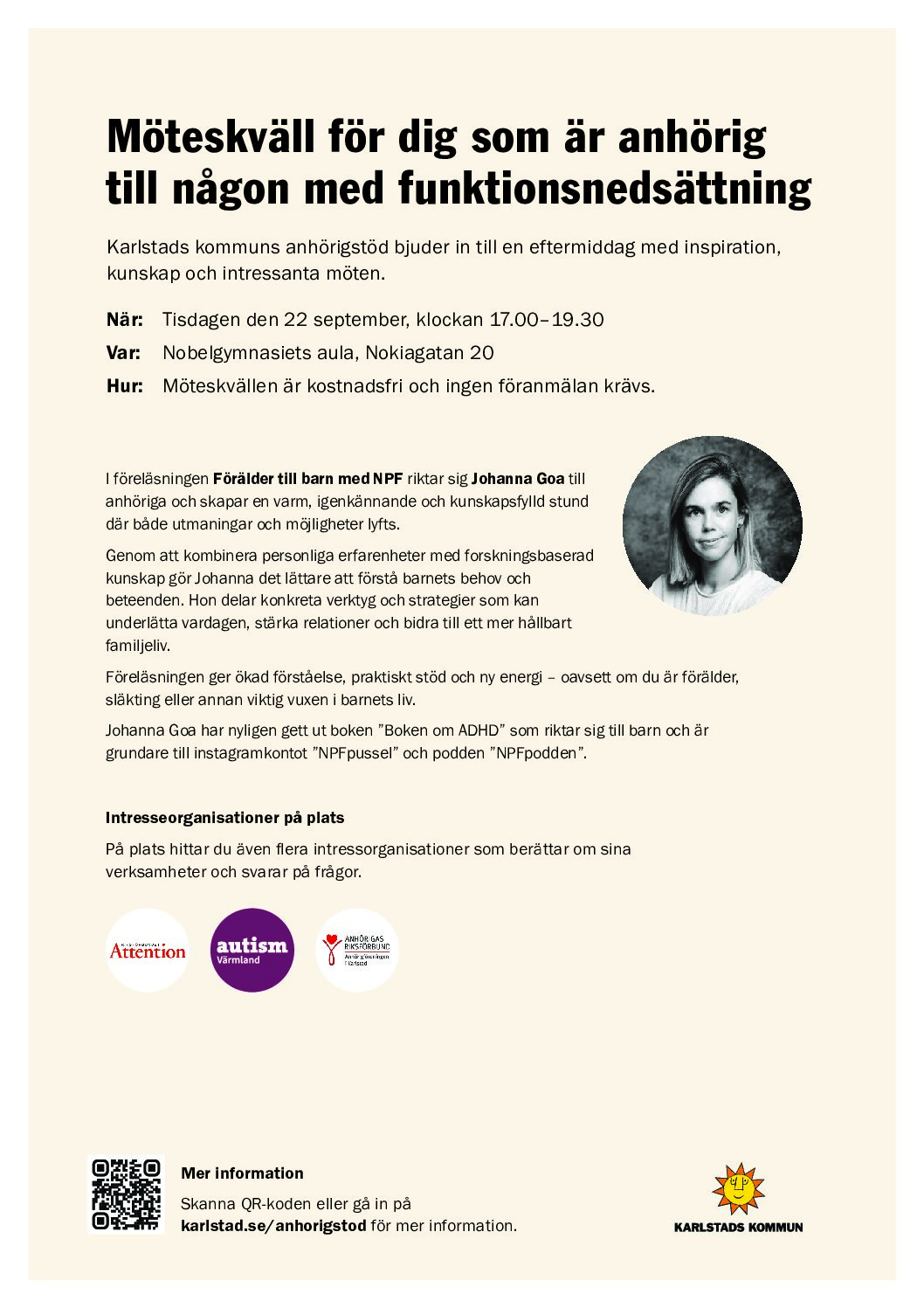 Föreläsning Johanna Goa Föreläsning Johanna Goa