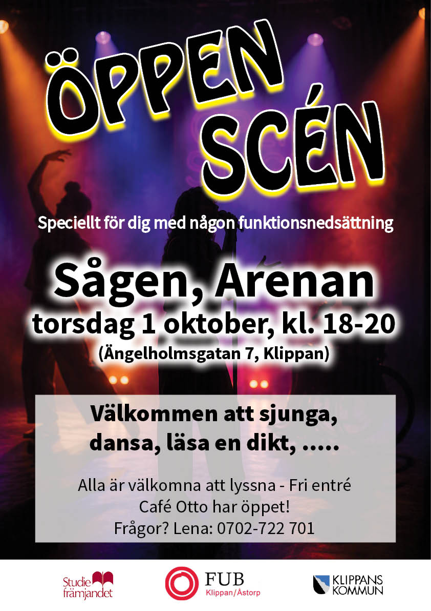 ÖPPEN SCEN TORSDAG 1 OKTOBER 2026