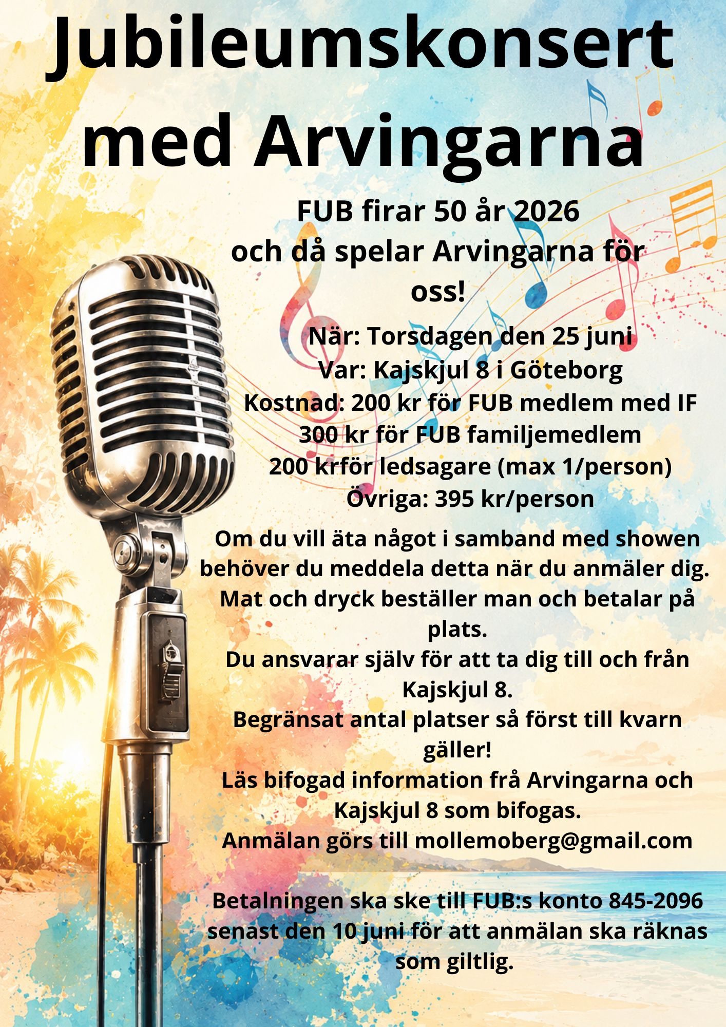 Jubileumskonsert med Arvingarna