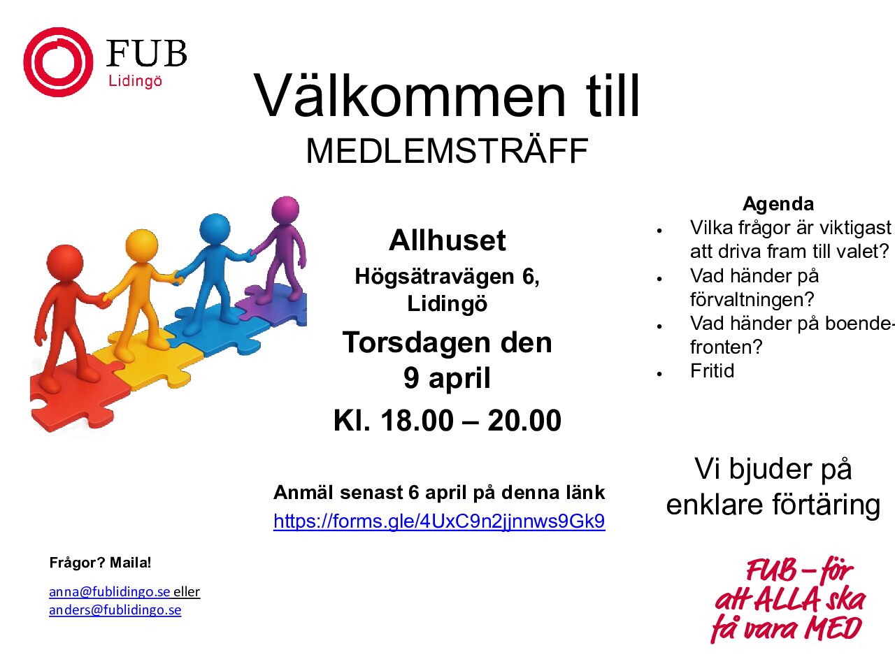 Inbjudan medlemsmöte 260409