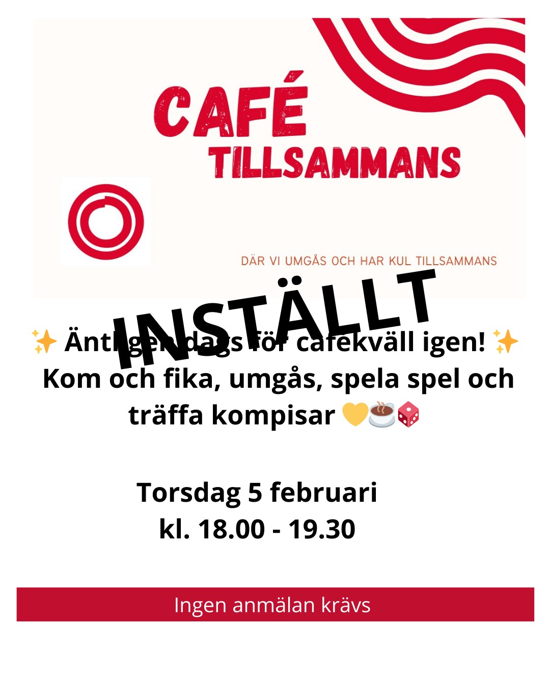 INSTÄLLT CAFE