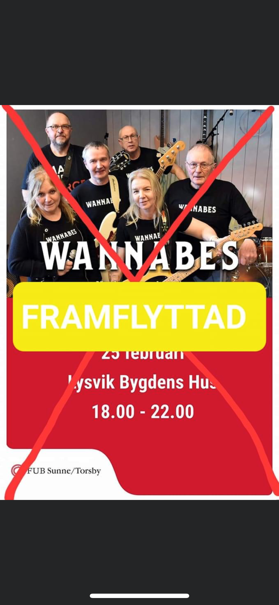 Inställd dans