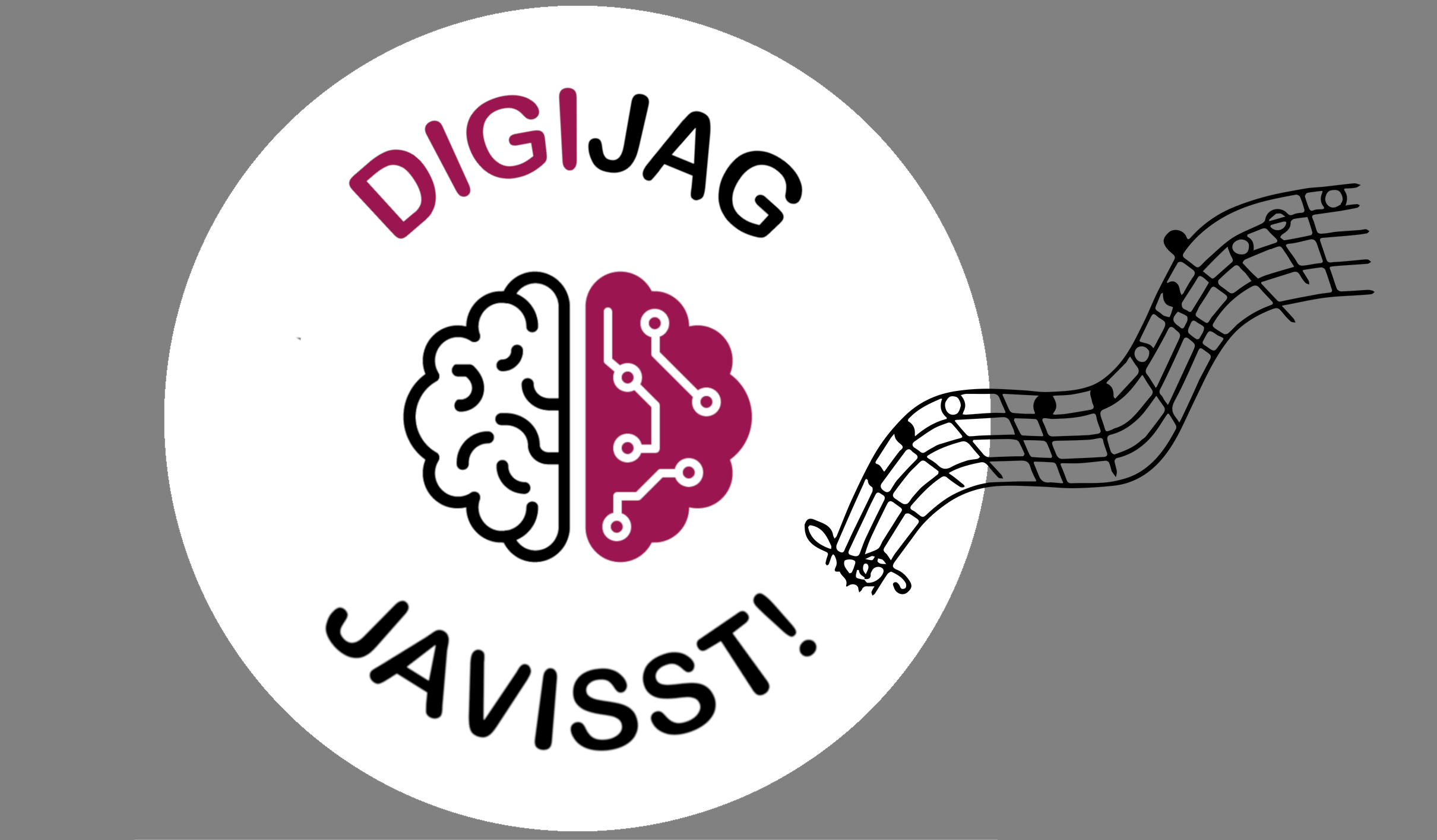DigiJag logotyp med noter bredvid