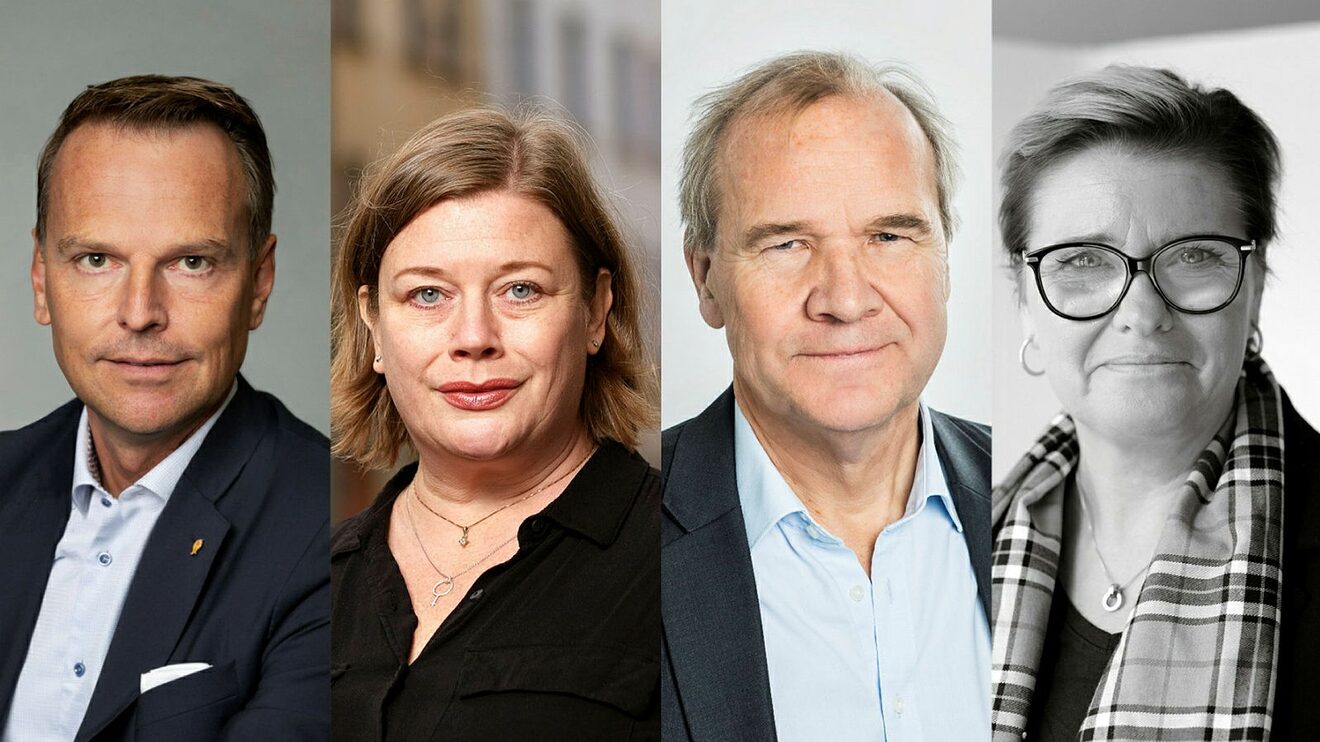 Peter Danielsson, Malin Ragnegård, Anders Lago och Camilla Rosenberg