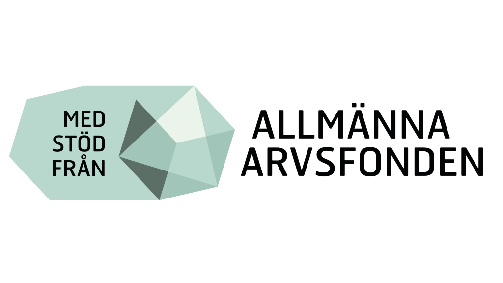 Logotyp Med stöd från Allmänna Arvsfonden